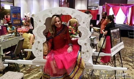 Carriage Limousine Service - Horse Drawn Carriages: One one of a kind Indian Wedding Doli during a bridal show in Pittsburgh, PA