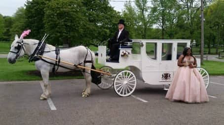 Our Royal Coach before a prom in Boardman, Ohio
