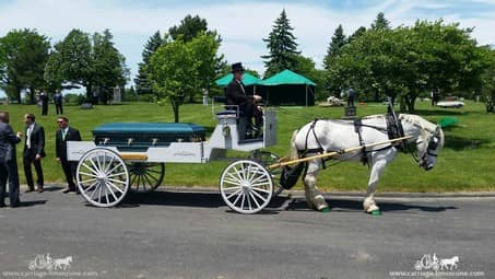 Our Caisson during a funeral in Brook Park, OH