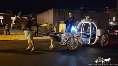Cinderella Carriage during the Wheeling Christmas Parade in Wheeling, WV