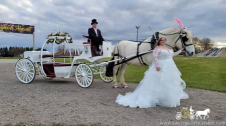 The Cinderalla Carriage during film of TLC's show My Big Fat American Gypsy Wedding in Uniontown, PA