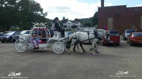 Giving rides at a Princess Ball in Chester, WV
