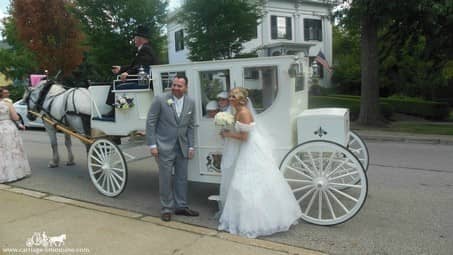 Royal Coach at a wedding in Hudson, OH