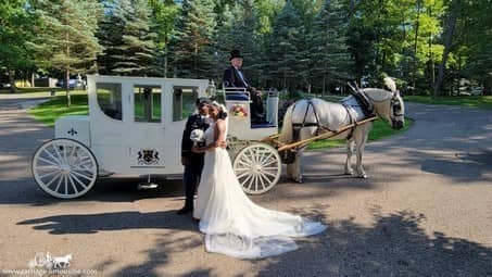 The Royal Coach after a wedding in Loudonville, OH