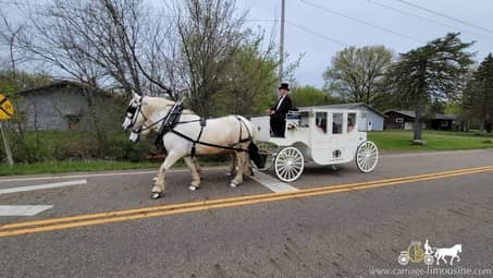 On the way to prom in our Royal Coach in Sebring, OH