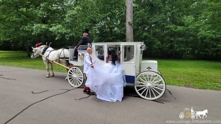 During a photo session with our one of a kind Royal Coach in Hermitage, PA