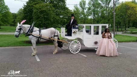 Our Royal Coach before a prom in Boardman Park