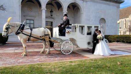  Our hand crafted Royal Coach after a wedding in Youngstown, OH