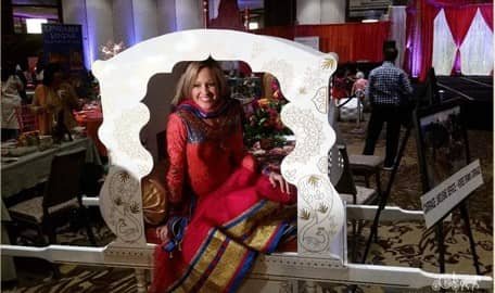 Carriage Limousine Service - Horse Drawn Carriages: One one of a kind Indian Wedding Doli at a bridal show in Pittsburgh, PA