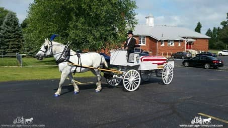 Our Caisson during a funeral in Alliance, OH