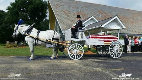 Our Caisson during a funeral in Alliance, OH