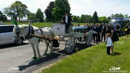 Our Caisson during a funeral in Brook Park, OH