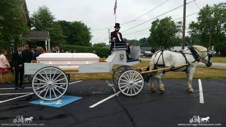 During a funeral in Hartville, OH