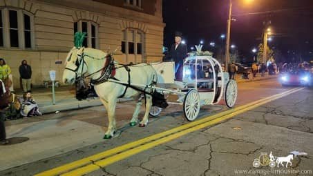 Cinderella Carriage during the Wheeling Christmas Parade in Wheeling, WV