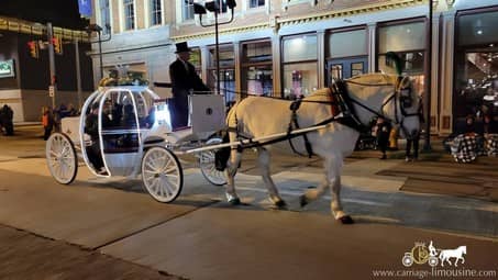 Cinderella Carriage during the Wheeling Christmas Parade in Wheeling, WV