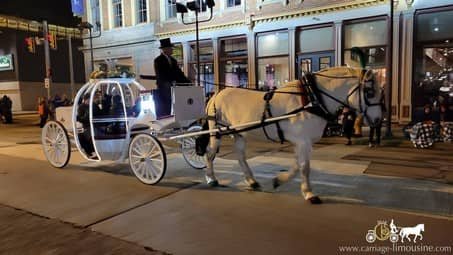 Cinderella Carriage during the Wheeling Christmas Parade in Wheeling, WV