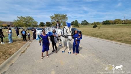 Horse-drawn Funeral Coach at Cleveland Memorial Gardens in Bedford Heights, OH