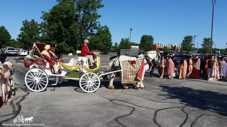 Our Indian Carriage during a Baraat outside of Cleveland, OH