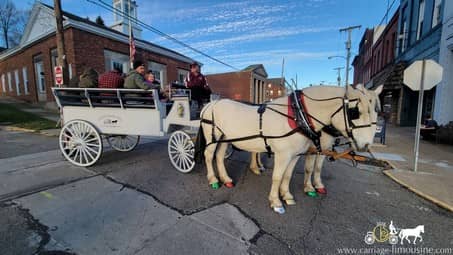 Giving rides with the Limousine Carriage in Leetonia, OH