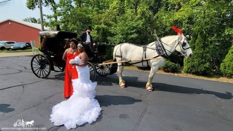 Our Princess Carriage after a wedding in Lorain, OH