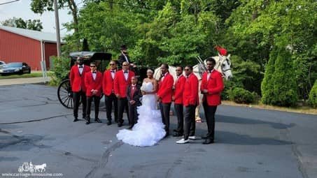 Our  Princess Carriage after a wedding in Lorain, OH