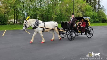 The Princess Carriage before a prom in Austintown, OH