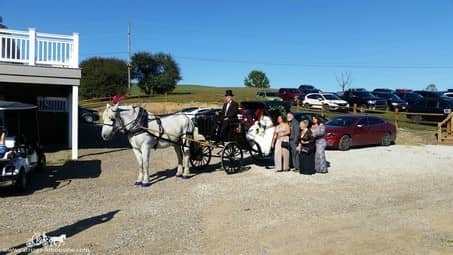 The bride and her family before her wedding in Canton, OH