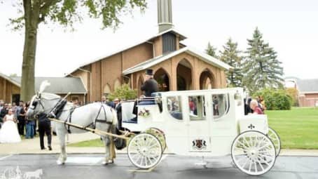 Royal Coach at a wedding in Akron, OH