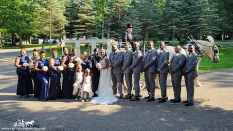 The Royal Coach after a wedding in Loudonville, OH