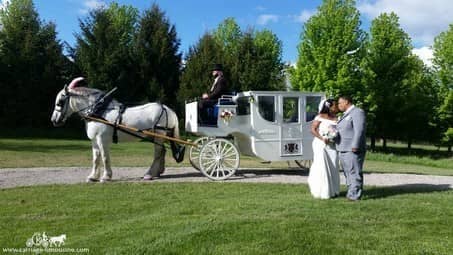Our one of a kind Royal Coach after a wedding
