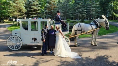 The Royal Coach after a wedding in Loudonville, OH