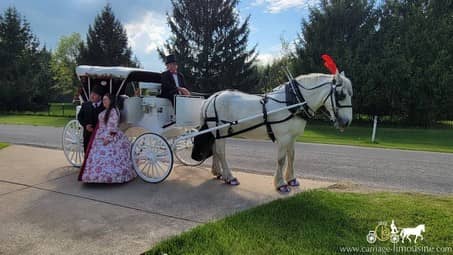 A Birthday party surprise with our Victorian Carriage in Medina, OH