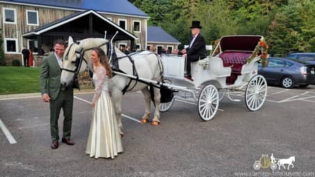 Our Victorian Carriage after a wedding